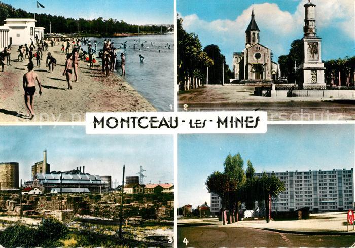 Montceau-les-Mines Plage Eglise H.L.M. Bel Air