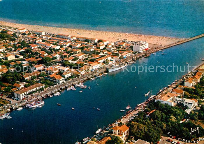 Le Grau d Agde Fliegeraufnahme Les Quais