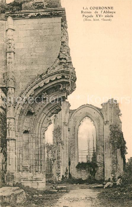 La Couronne Charente Ruines de l’Abbaye Facade