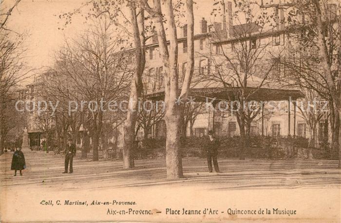 Aix-en-Provence Place Jeanne d’Arc Quinconce de la Musique
