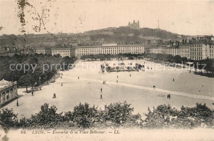 Lyon France Ensemble de la Place Bellecour