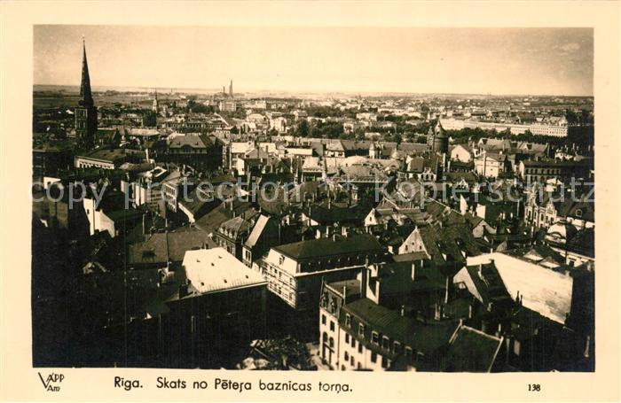 Riga Lettland Skats no Petera baznicas torna