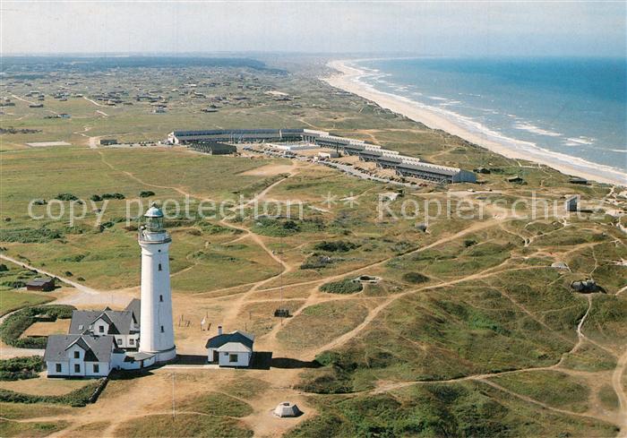 Hirtshals Fliegeraufnahme mit Leuchtturm