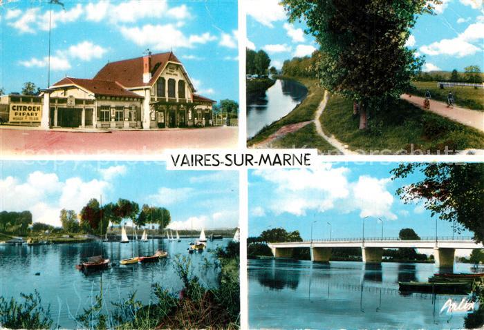 Vaires-sur-Marne La Gare Le Canal Voiliers Le Pont