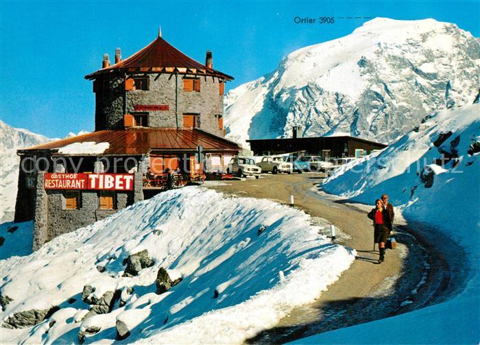 Stilfserjoch Passo dello Stelvio Tibet Huette mit Ortler