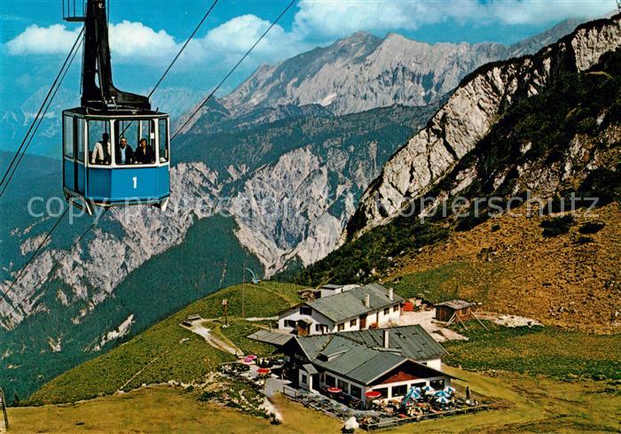 GARMISCH-PARTENKIRCHEN Bayern Hochalm mit Karwendel und Hochalmseilbahn