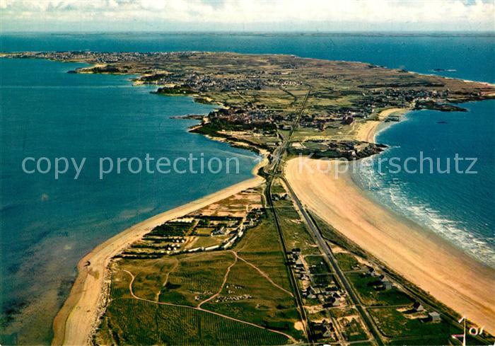 Quiberon Morbihan Vue generale aerienne de la presquile e