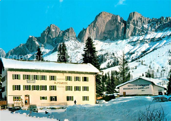 Karerpass Suedtirol Albergo Alpenrose Pension Dolomiten
