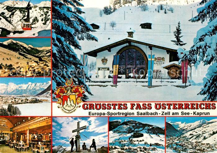 Saalbach-Hinterglemm Groesstes Fass oesterreichs Gaststaette Schattbergseilbahn