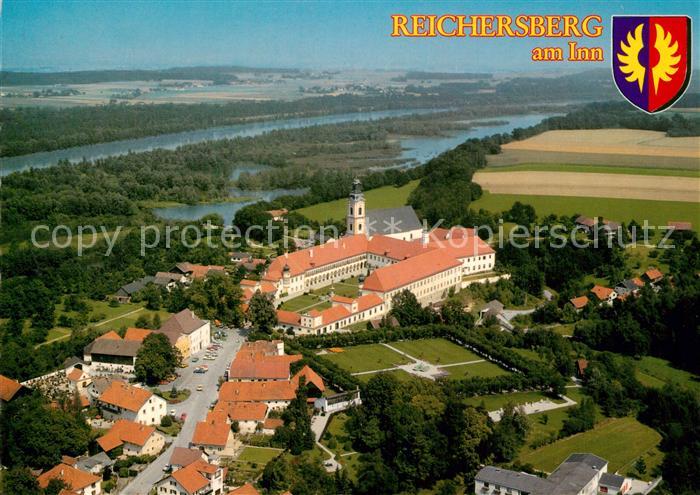 Reichersberg Inn Augustiner Chorherrenstift Fliegeraufnahme