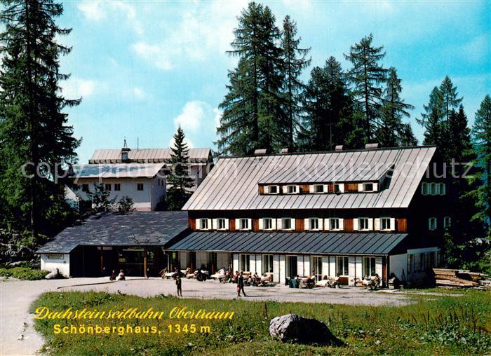 Obertraun Schoenberghaus mit Bergstation Schoenbergalm