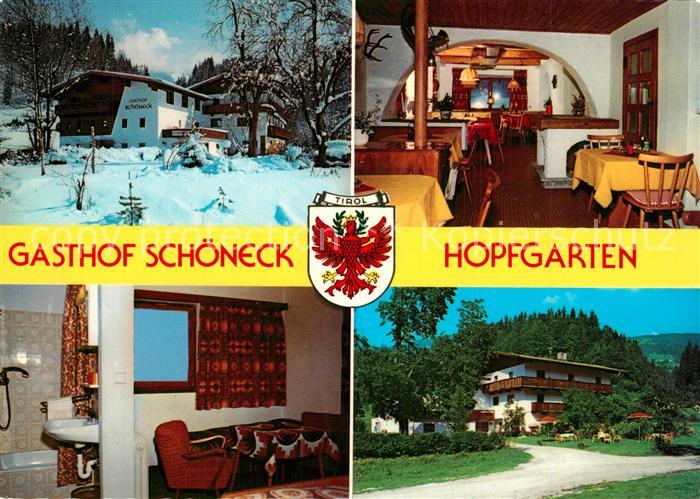 Hopfgarten Brixental Gasthof Schoeneck Restaurant Pension