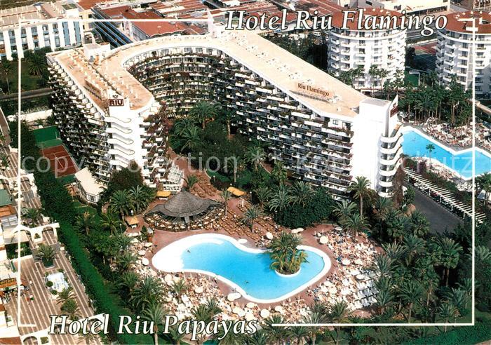 Playa del Ingles Hotel Riu Flamingo Hotel Riu Papayas vista aérea