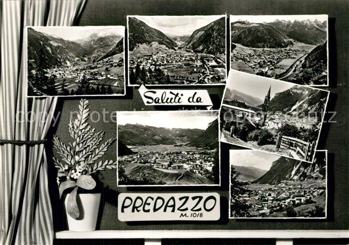 Predazzo Gesamtansicht mit Alpenpanorama