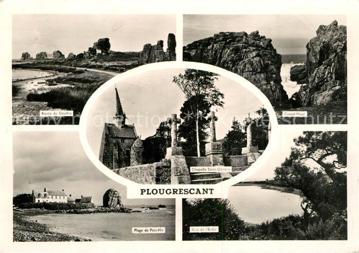 Plougrescant Route du Gouffre Plage de Pois Hir Chap