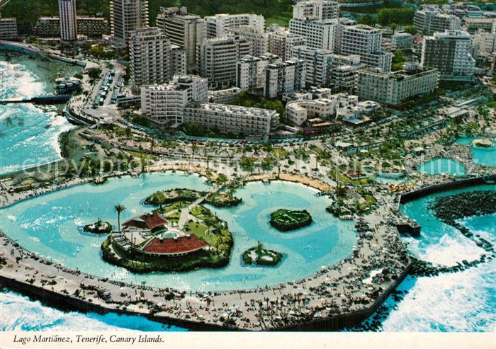 Puerto de la Cruz Vista aérea del Lago Martianez Hoteles Avenida de Colón