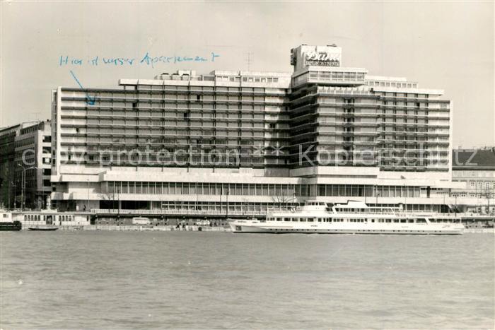 Budapest Hotel Duna Intercontinental Fahrgastschiff Donau