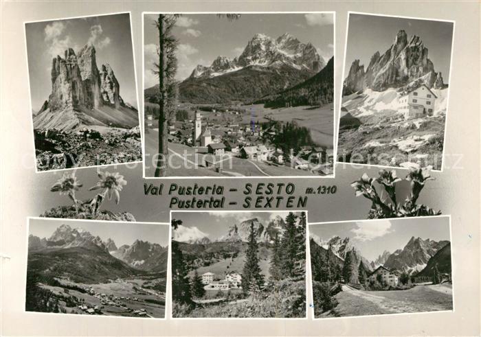 Sesto Sexten Suedtirol Landschaftspanorama Pustertal Berghotels Dolomiten