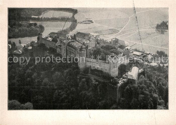 Salzburg Oesterreich Festung Hohensalzburg Fliegeraufnahme