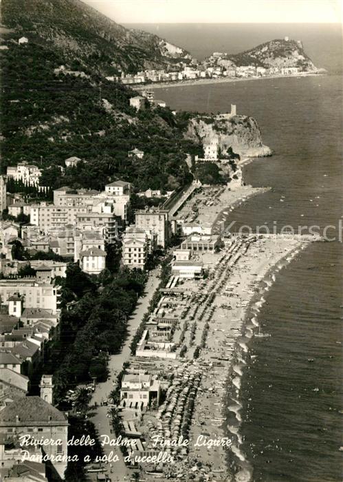 Finale Ligure Panorama Riviera delle Palme veduta a volo d uccello