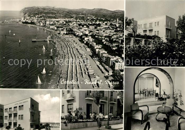Cattolica Rimini Hotel San Marco Spiaggia veduta aerea