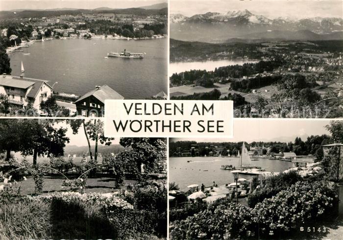 Velden Woerthersee Panorama Alpen Badestrand Park