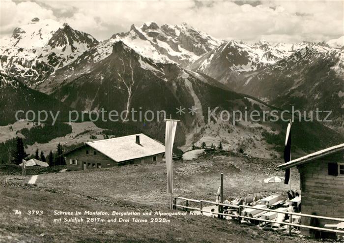 Schruns Tschagguns Bergstation und Alpengasthof Hochjoch