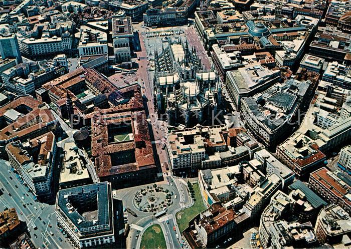 Milano Piazza del Duomo Fliegeraufnahme