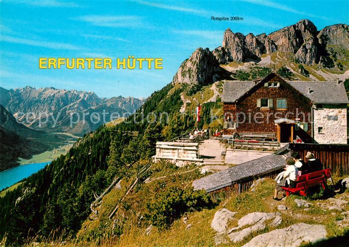 Erfurterhuette mit Rotspitze