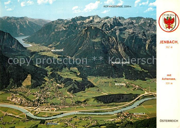 Jenbach Tirol Fliegeraufnahme Unterinntal Rofangebirge