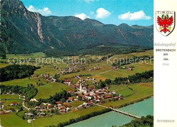 Breitenbach Inn Fliegeraufnahme mit Brandenberger-Berge Kienberg