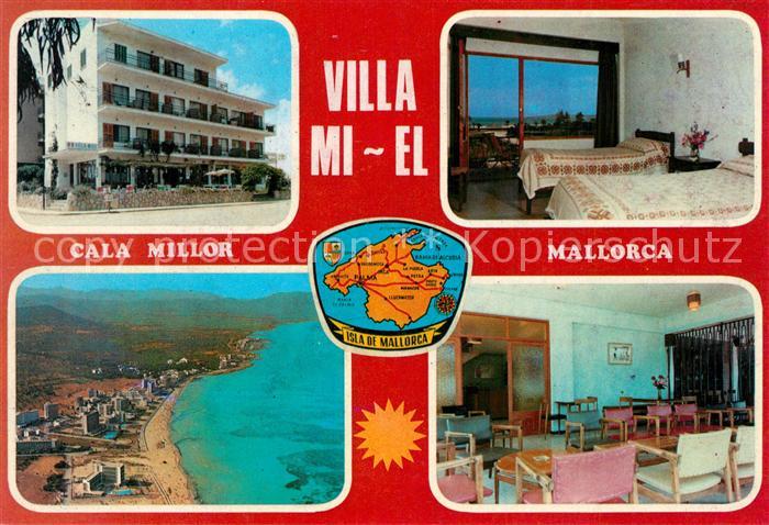 Cala Millor Mallorca Villa Mi-El Fliegeraufnahme Strand
