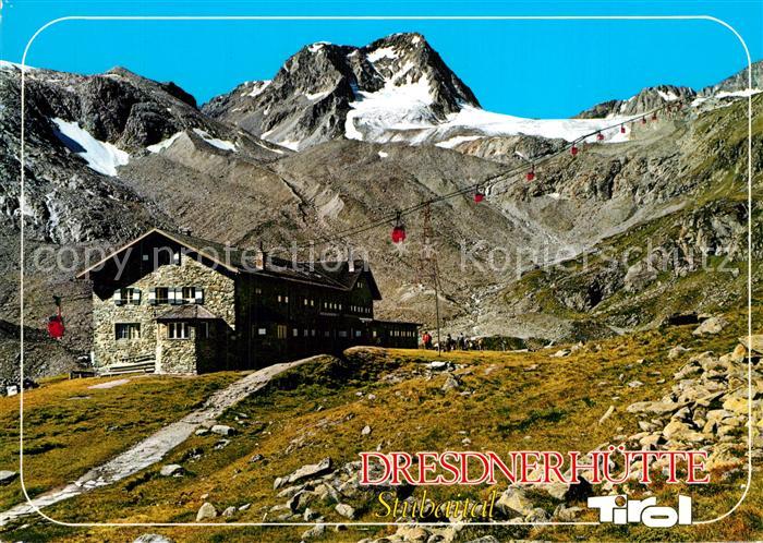 Dresdnerh?tte Stubaital mit Schaufelspitze Stubaier-Wildspitze