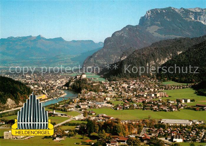 Kufstein Tirol Fliegeraufnahme am Fu?e des Kaisergebirges Heldenorgel