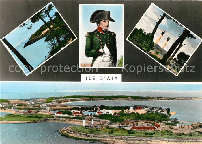 Ile d Aix Fliegeraufnahme Napoleon Portrait