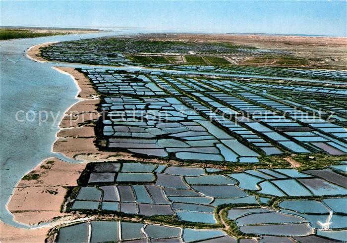 Marennes Charente-Maritime Fliegeraufnahme La Seudre et les Parcs a Huitres