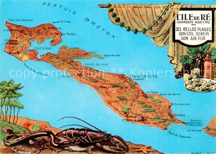 Ile de Re Landkarte