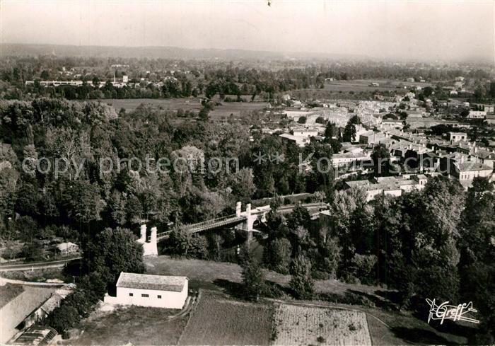 Coutras Fliegeraufnahme Pont sur la Dronne