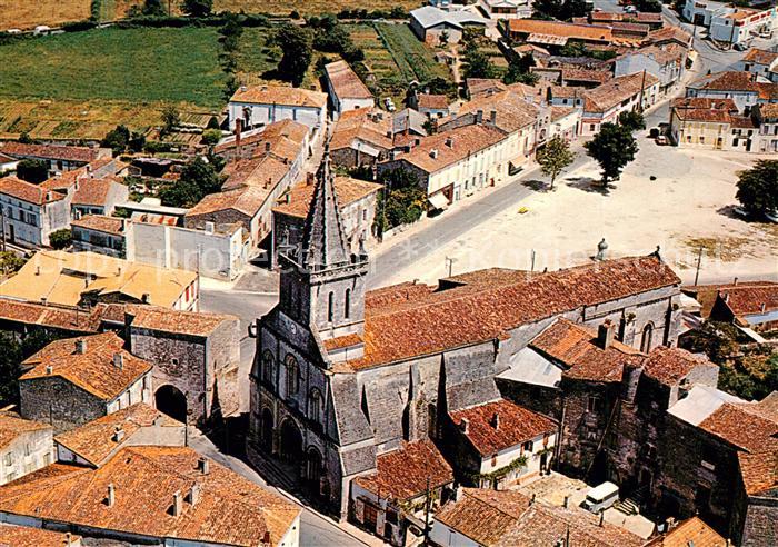 Pont-l Abbe-d Arnoult Fliegeraufnahme Kirchenpartie