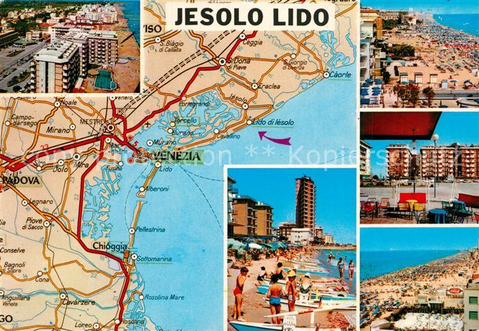 Jesolo Lido Dalla Carta Automobilistica Details