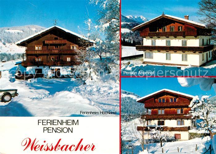 Oberau Wildschoenau Tirol Ferienheim Pension Weissbacher Pension Ahornhof