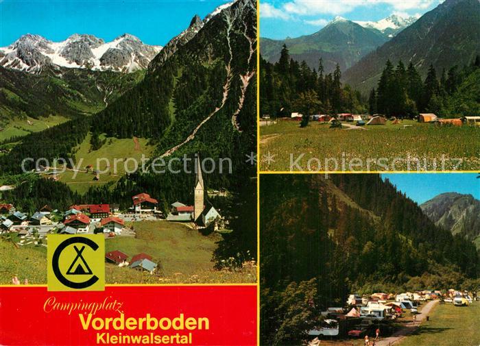 Mittelberg Kleinwalsertal Campingplatz Vorderboden Panorama
