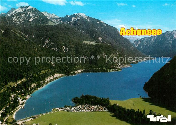 Achenkirch Fliegeraufnahme mit Achensee Rofangebirge und Baerenkogel
