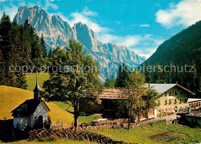 Weissbach Lofer Hirschbuehel Mooswacht mit Muehlsturzhorn