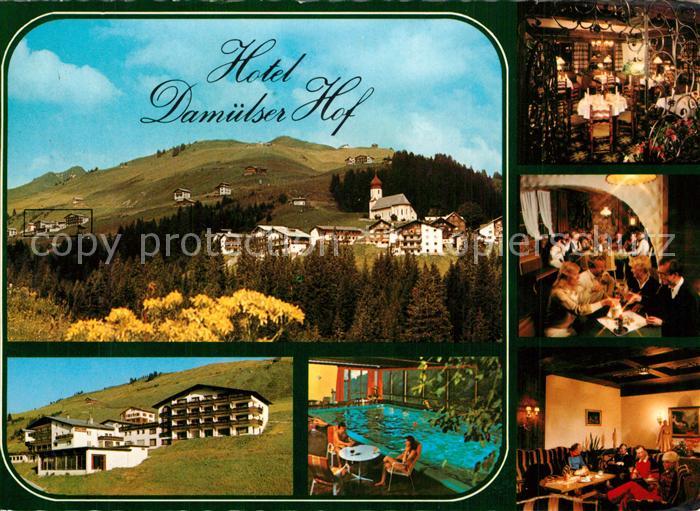 Damuels Vorarlberg Hotel Damülser Hof Gasträume Bar Pool