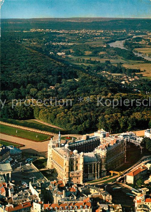Saint-Germain-en-Laye Vue aerienne situant le Chateau