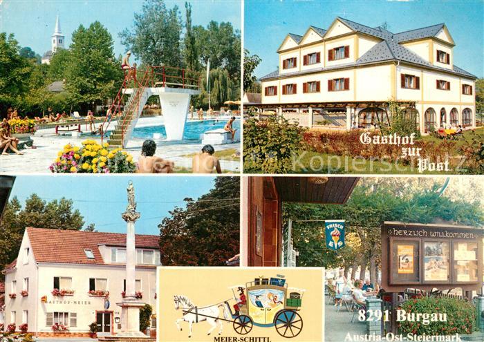 Burgau Steiermark Schwimmbad Gasthof zur Post Gasthof Meier Schittl