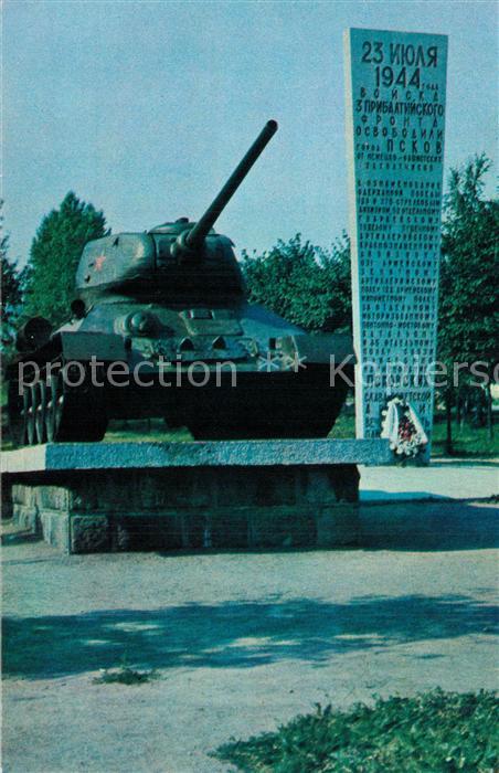 Pskov Denkmal zu Ehren der Befreiung der Stadt von den Nazi-Invasoren