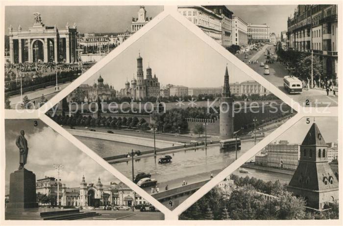 Moskau Moscou Teilansichten