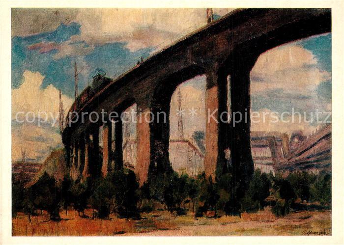 Kuenstlerkarte G.Manizer city overpass